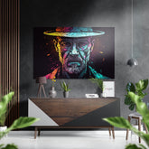 Heisenberg Brushed Aluminum Dibond Wall Art.